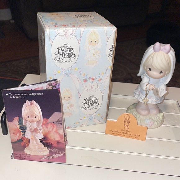 Precious Moments “This Day Has Been Made in Heaven” 1989 collectible #523496 box - Picture 1 of 11